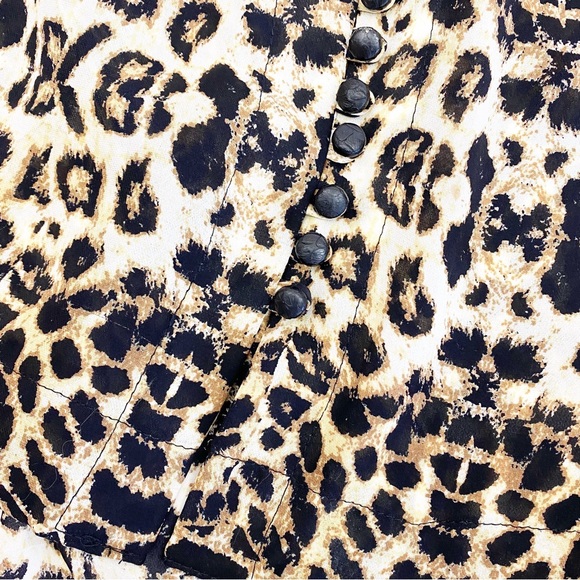 A.L.C. Daisy Silk Leopard Print Mini Dress Kim Kardashian - Picture 11 of 14